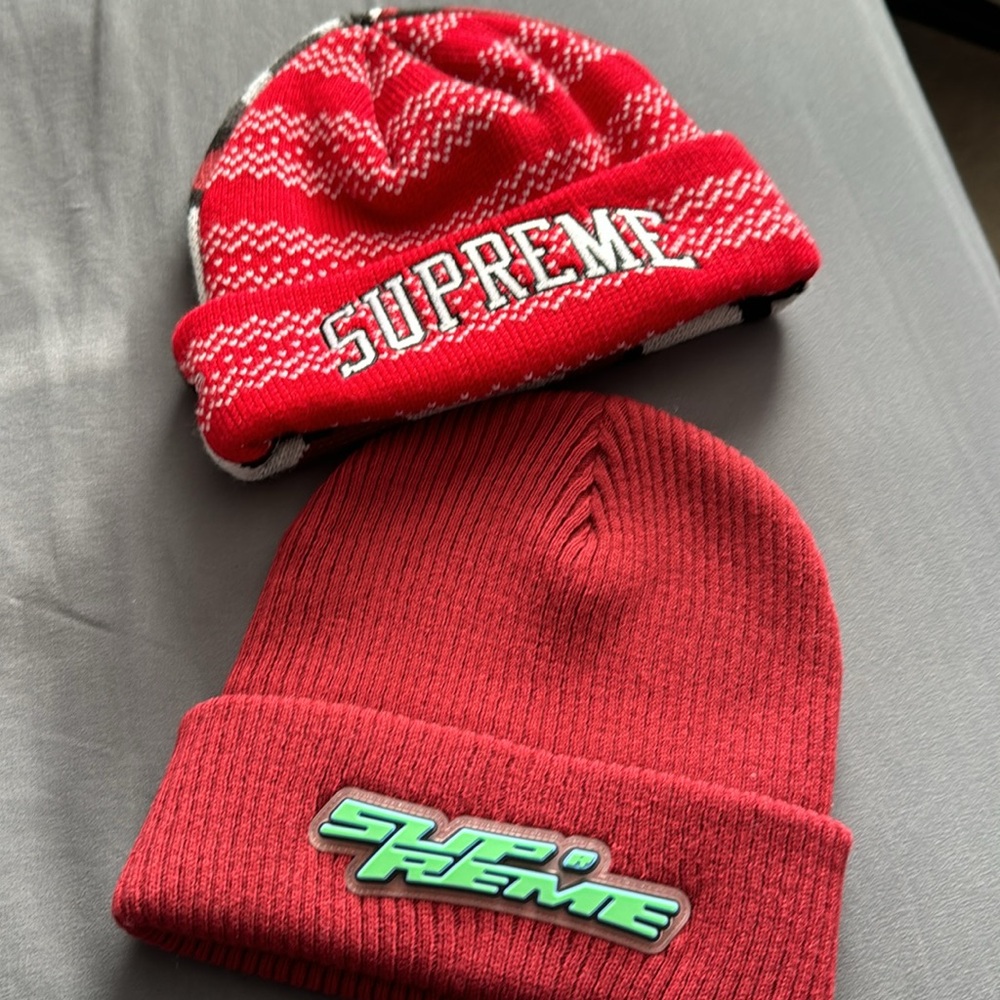 Supreme Raised Logo Patch Beanie - image 4